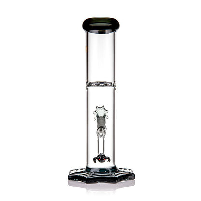 MJ Arsenal Widowmaker 14mm 45° Halloween bong with spider web design and percolator
