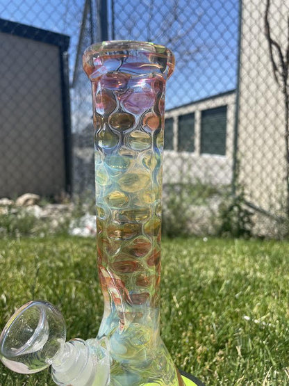 MJHoG Flower Beaker - Full Gold Fumed 14mm 45