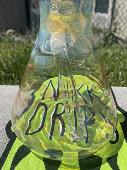MJHoG Flower Beaker - Full Gold Fumed 14mm 45