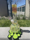 MJHoG Flower Beaker - Gold & Silver Fumed Bubble 14mm 45