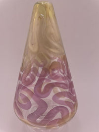 Focus V Carta dry top by Mary Jane's House of Glass, showcasing a fumed cone with unique color patterns.
