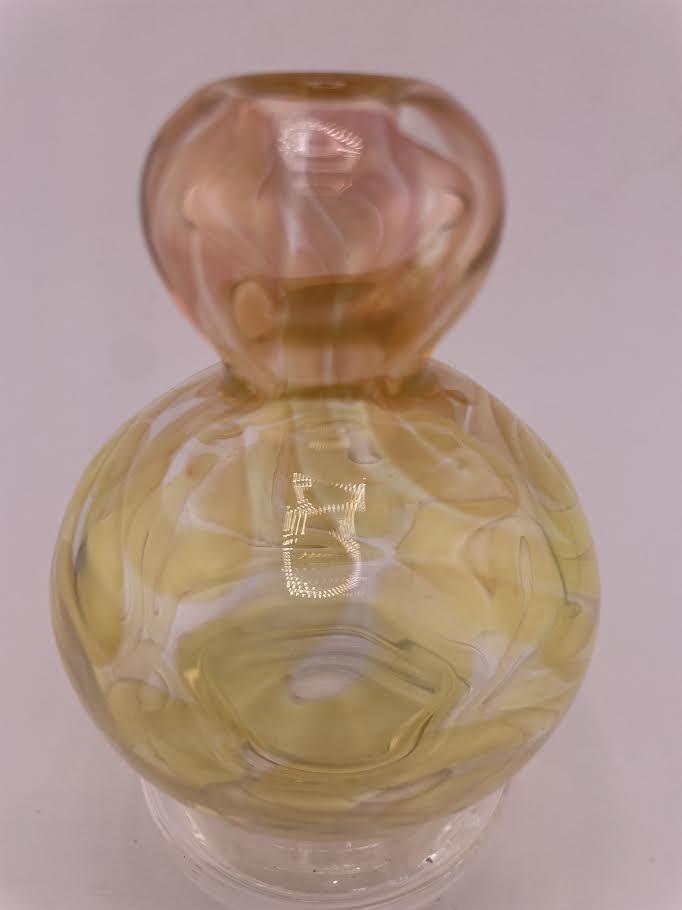 Puffco Peak dry top glass replacement - Fumed Bubble design from Mary Jane's House of Glass, handcrafted for better flavor.