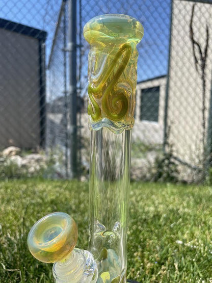 MJHoG Straight Flower Piece - Squiggle tech 14mm 45