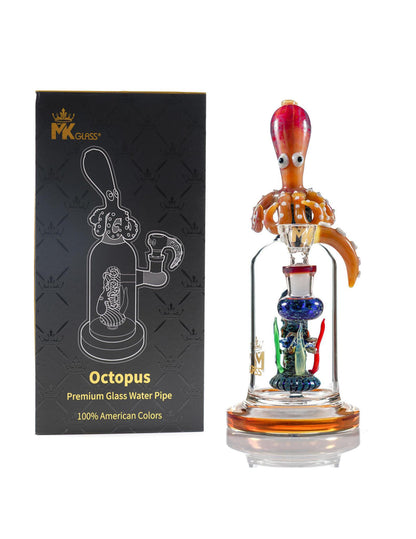 Mk100 Glass Octopus Banger Hanger Rig 14mm 90° displayed with packaging