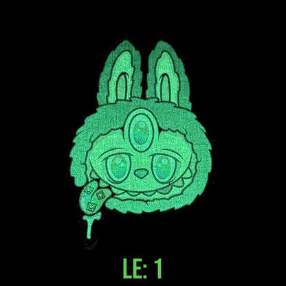 Moodmats  x Born ready Designs Lamumu Blind Bag Psyched Series Limited Edition green mat design featuring bunny character.