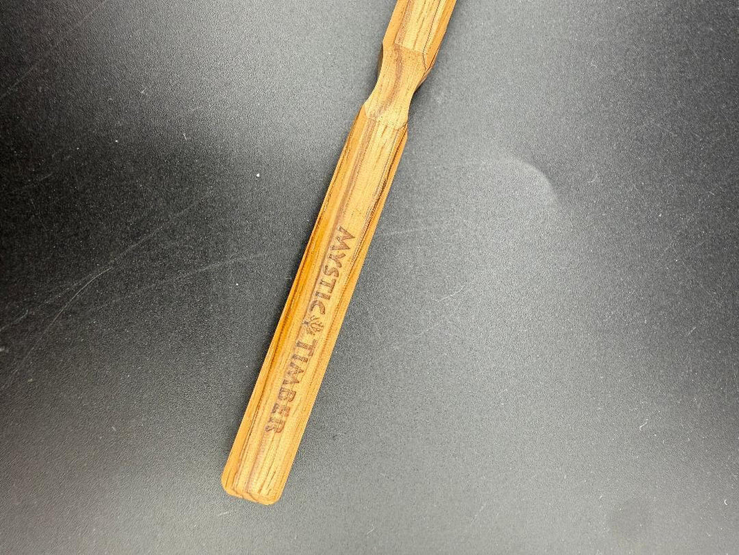 Mystic Timber Roach Clip - Blunt Beast long handle detail on premium wood craftsmanship