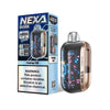 Nexa Ultra 50K Disposable vape with colorful design and warning label, offering 40000 puffs and nicotine content.