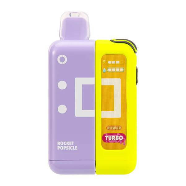 Off Stamp XCUBE Disposable Vape Pod Kit in Rocket Popsicle design, featuring smart charging and dual mesh coil.