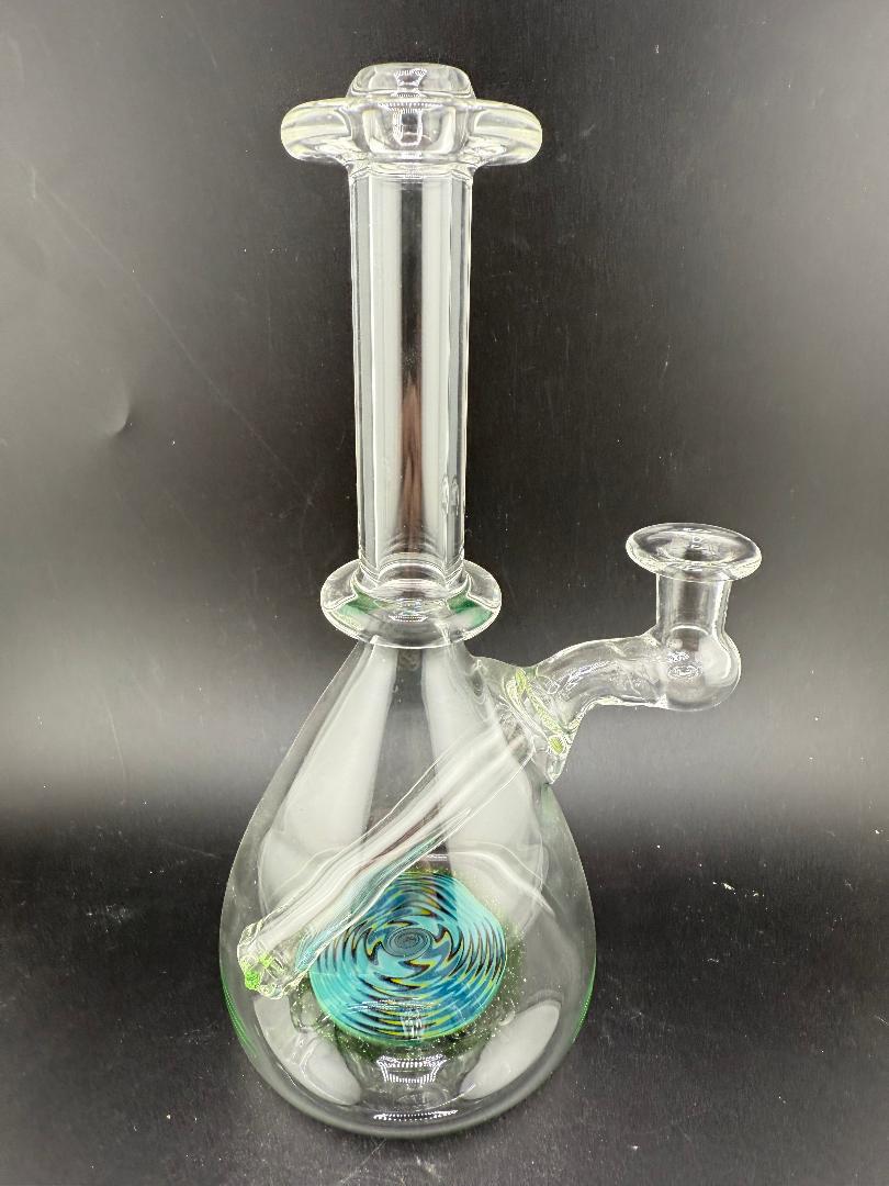 OG Badger Glass Worked Bottom Beaker Banger Hanger 10mm 90° displayed against a black background.