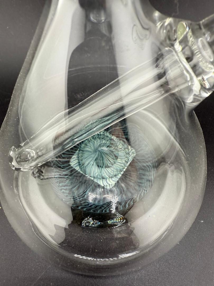 OG Badger Glass Worked Bottom Beaker Banger Hanger 10mm 90° showcasing intricate colors and design.