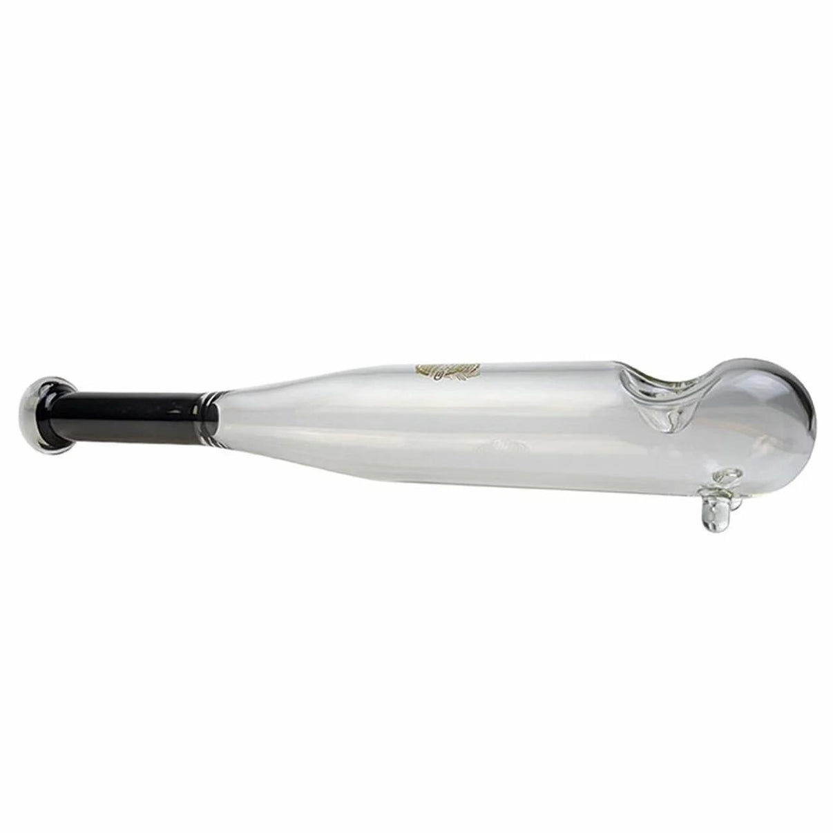 On Point Glass Baseball Bat  - Green - 18 inch clear spoon hand pipe shaped like a baseball bat.