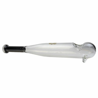 On Point Glass Baseball Bat  - Green - 18 inch clear spoon hand pipe shaped like a baseball bat.