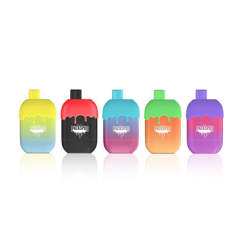PacksPod 5000 Disposable vape collection featuring colorful designs and smooth vaping experience.
