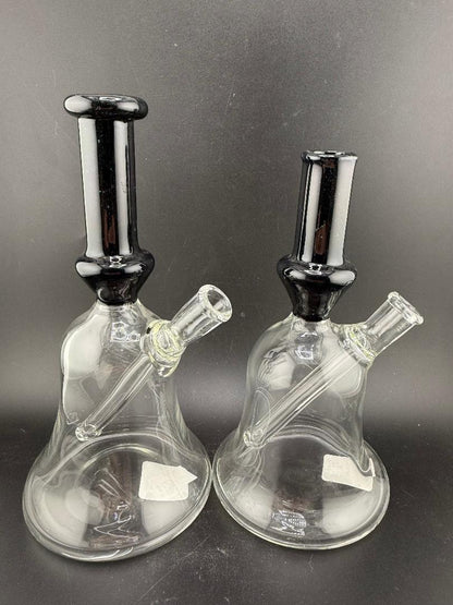 Paul Smith Glass Crushed Opal Mini beaker 10mm 45° in clear and black, showcasing exquisite hand-blown design.