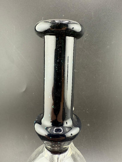 Paul Smith Glass Crushed Opal Mini beaker 10mm 45° close-up of the neck showing details and craftsmanship.