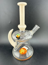 Paul Smith Glass Horned Wig Wag Rig 10mm 45° with vibrant colors and signature design for low-temp dabs