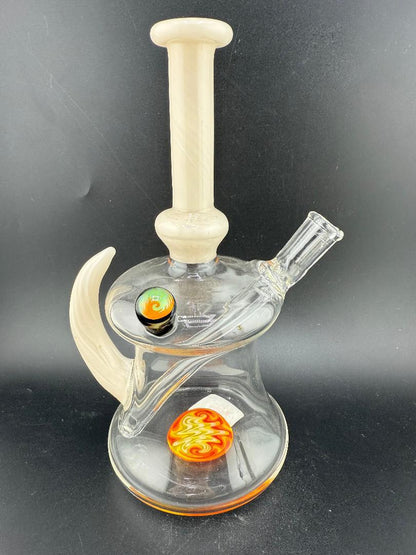 Paul Smith Glass Horned Wig Wag Rig 10mm 45° with vibrant colors and signature design for low-temp dabs