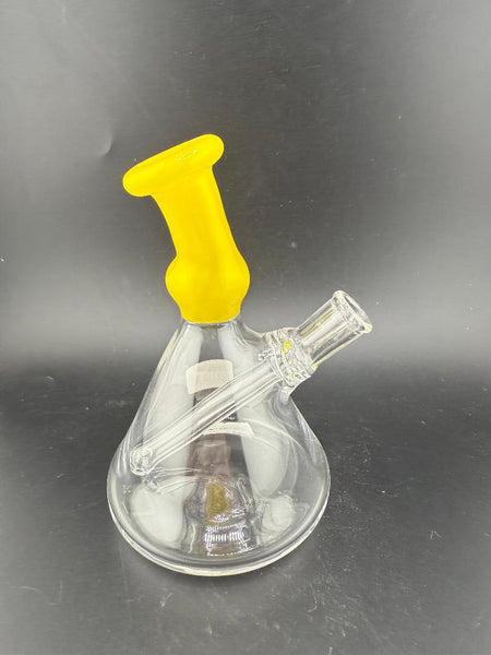 Paul Smith Glass Yellow Beaker 10mm 45° with vibrant yellow accents and classic beaker shape.