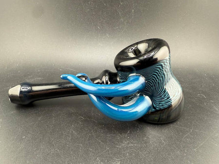 Paul Smith Hammer Pipe - Blue Cross Section w/ Horns featuring a sculpted blue horn design.