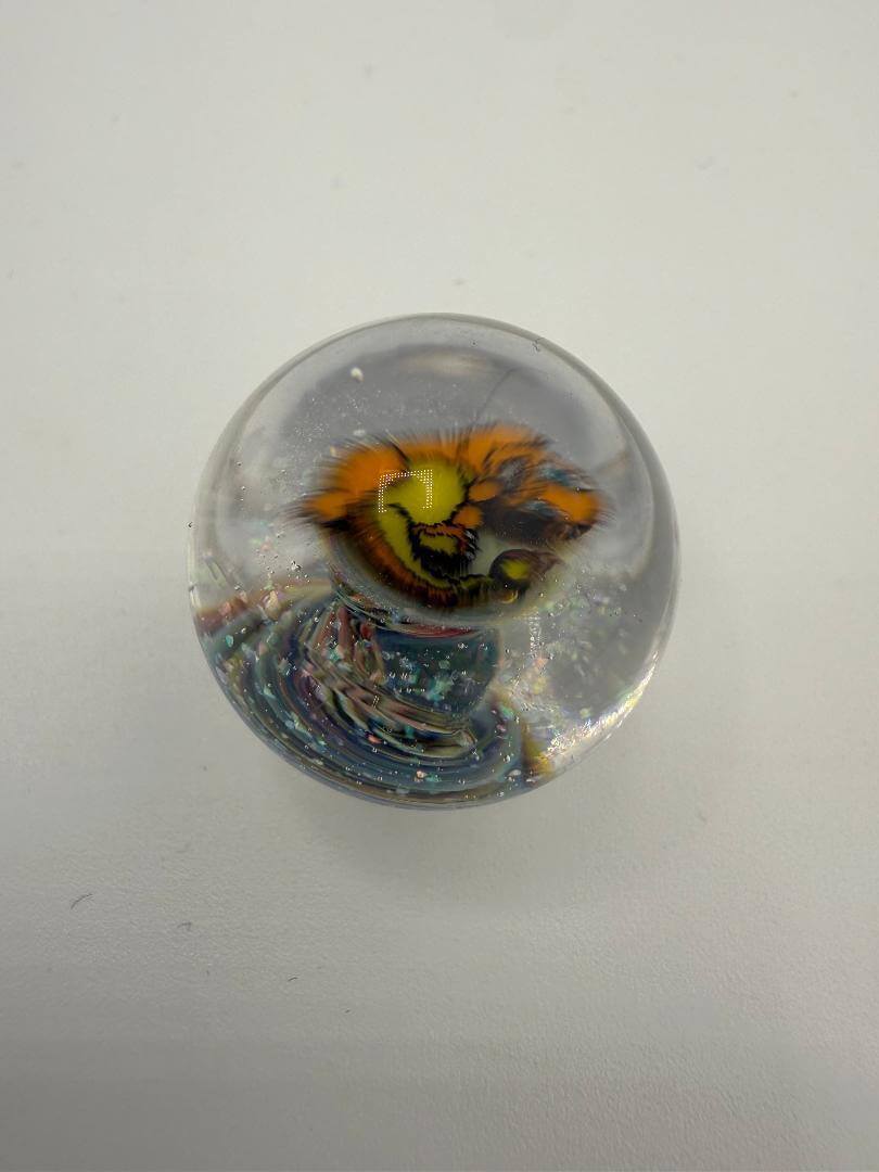 Paulson Pieces 20mm Marble Slurper Top with colorful design, handcrafted for enhanced heat retention.