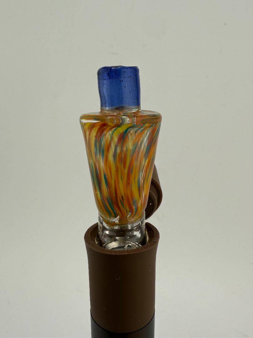 Paulson Pieces Frit Puffco Pivot Glass Replacement Top in vibrant colors, designed for Puffco Peak and Peak Pro.