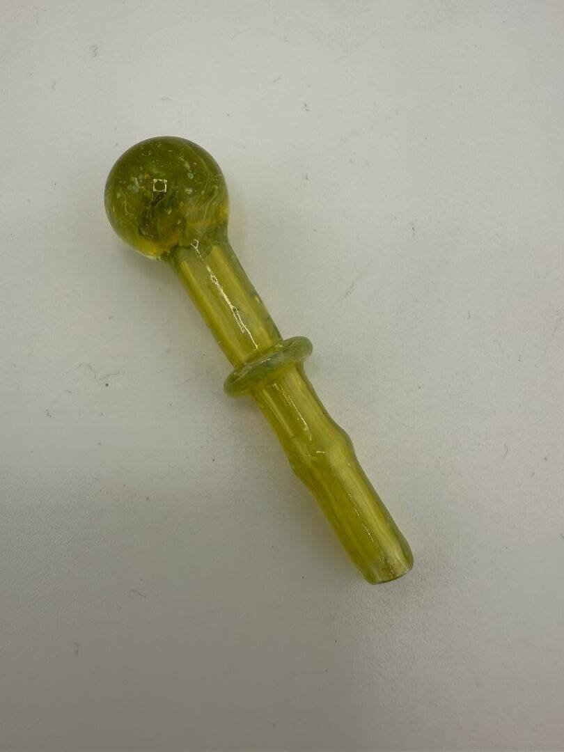 Paulson Pieces Green / Crushed Opal Glass Joystick for Puffco Peak Pro, handcrafted in Spokane, WA.