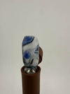 Handcrafted Paulson Pieces Lava Lamp Puffco Pivot Top with blue and white swirls, designed for Puffco Peak Pro.