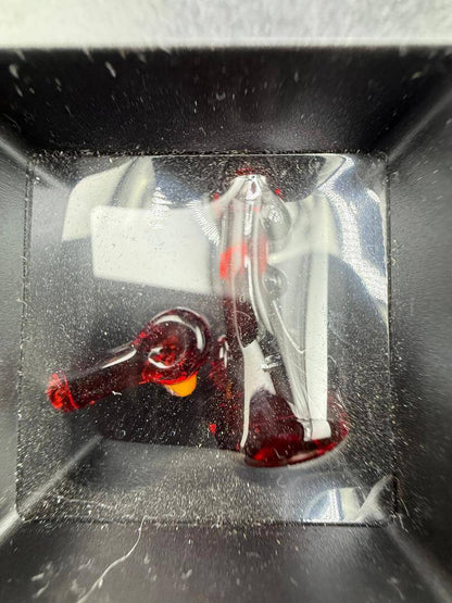 Paulson Pieces Miniature Surprise Beaker / Flower Pipe in a black display box.