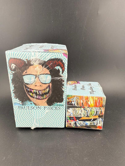 Paulson Pieces Mystery Box - Puffco Pro 3DXL Ball Cap packaging featuring vibrant artwork and colorful designs.