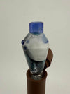 Handcrafted Paulson Pieces Water Paint Puffco Pivot Top with blue and white design, perfect for Puffco Peak Pro.