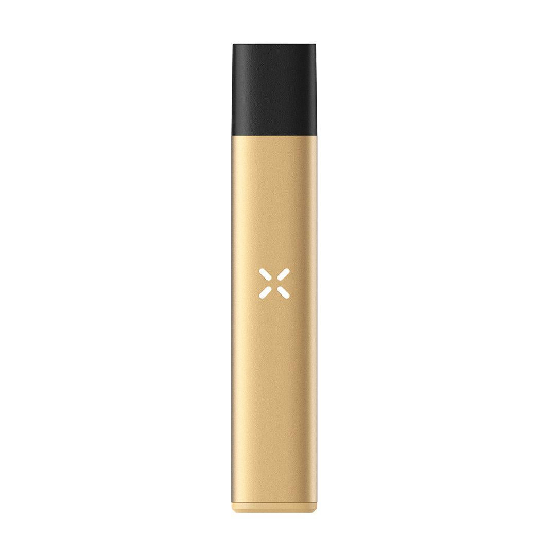 Pax Era Go portable vaporizer in gold color, designed for 50% bigger hits and flavorful draws.