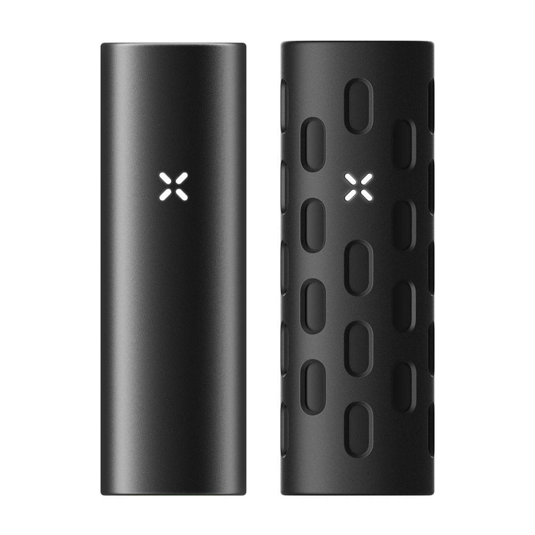 Pax Flow Bundle featuring the PAX Flow Device and PAX Flow Grip Sleeve in Onyx color.