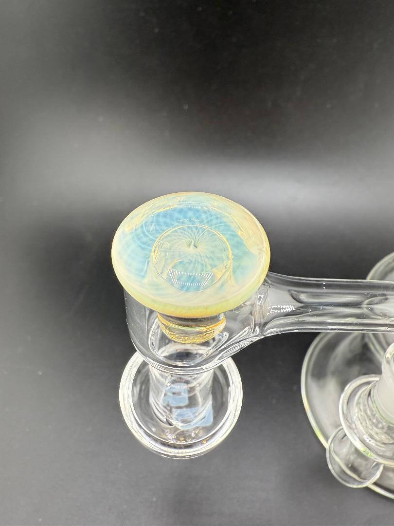 Phatt Mat Glass Fumecello Terp Slurper Cap showcasing vibrant colors and intricate design for an enhanced dabbing experience.