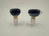 Phillip Glass 14mm Blue Swirl Bowl/Slide showcasing handcrafted design for flavorful hits.