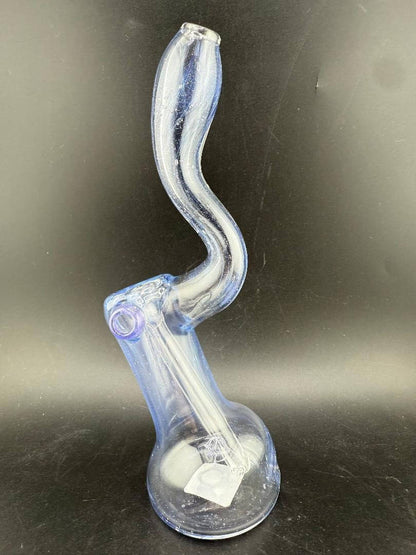 Phranq Glass Bubbler - Light Blue showcasing its sleek design and vibrant light blue color.