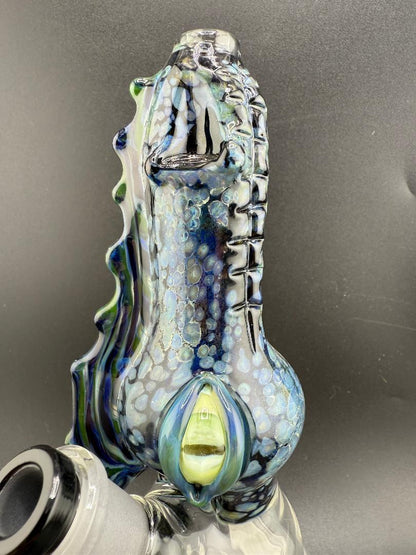 Phranq Glass Dragon Top / Clear Base Jammer – 10mm 45° with vibrant colors and detailed dragon design.