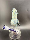 Phranq Glass Dragon Top / Clear Base Jammer 10mm 45° - colorful glass bong with dragon design