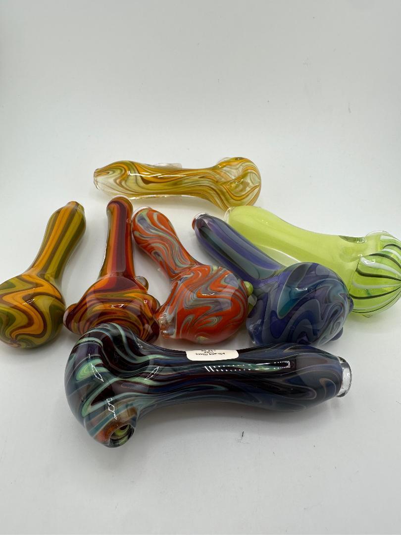 Phranq Glass Dry Pipe - Fully Line Worked