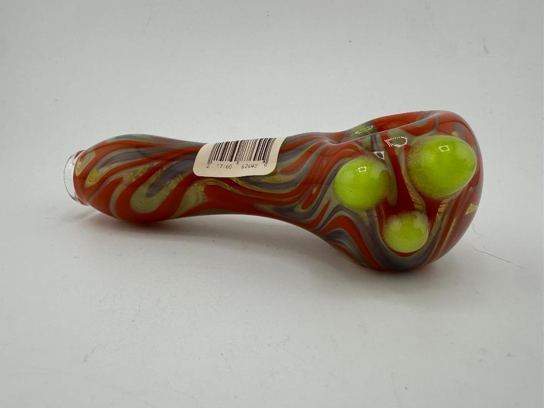 Phranq Glass Dry Pipe - Fully Line Worked