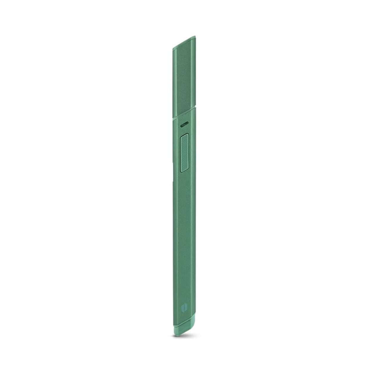Puffco Hot Knife heated loading tool in green, USB-C chargeable with ceramic tip for easy extract loading.