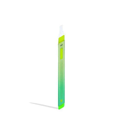 Puffco Hot Knife heated loading tool in vibrant green, USB-C rechargeable with ceramic tip for easy extract loading.