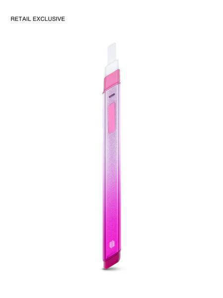 Puffco Hot Knife heated loading tool in pink gradient, USB-C rechargeable, ceramic tip for easy extract loading.