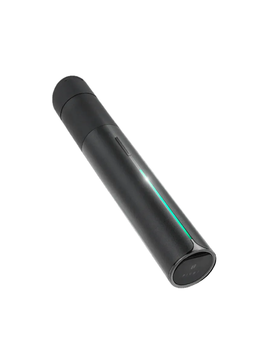 Puffco Pivot Mobile Vaporizer in sleek black design for portable dabbing experience on the go.