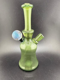 Pugsley Glass Green w/ Dichro Marble 10mm Rig
