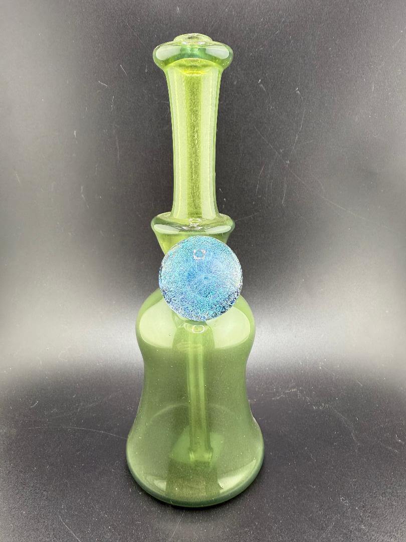 Pugsley Glass Green w/ Dichro Marble 10mm Rig