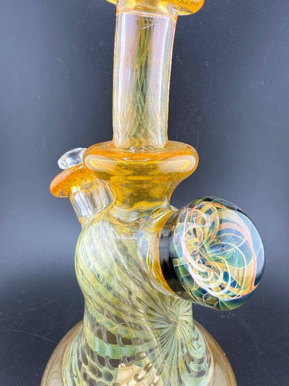 Pugsley Glass Orange & Fumed Heady Rig 10mm