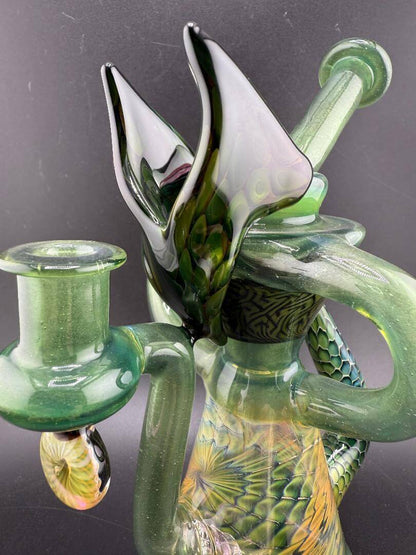 Pugsley Glass X Robert Mosher Glass Dragon Recycler 10mm 90°