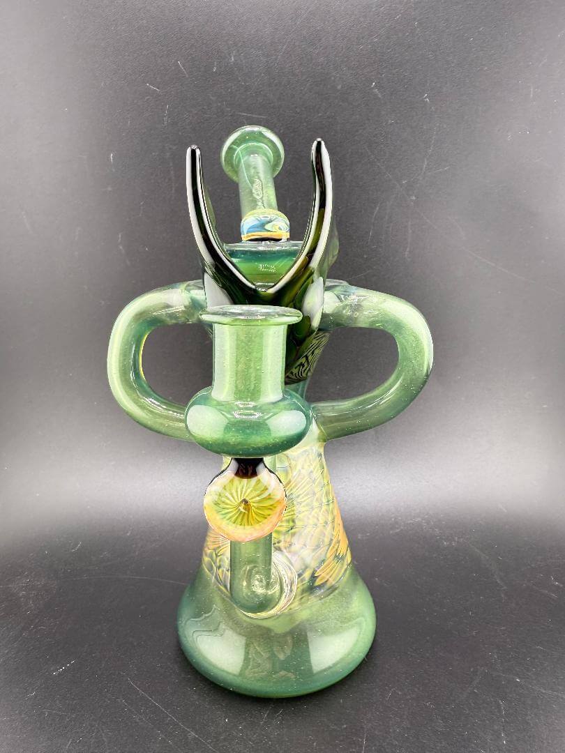 Pugsley Glass X Robert Mosher Glass Dragon Recycler 10mm 90°