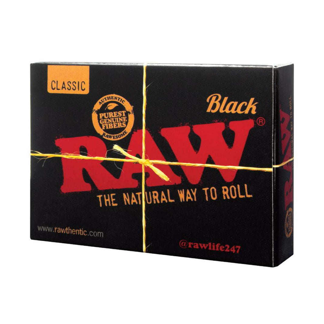 RAW Black Playing Cards deck featuring iconic RAW branding and premium finish.