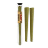 RAW Pressed Bud Wraps in a tube with two all-natural hemp wraps displayed.